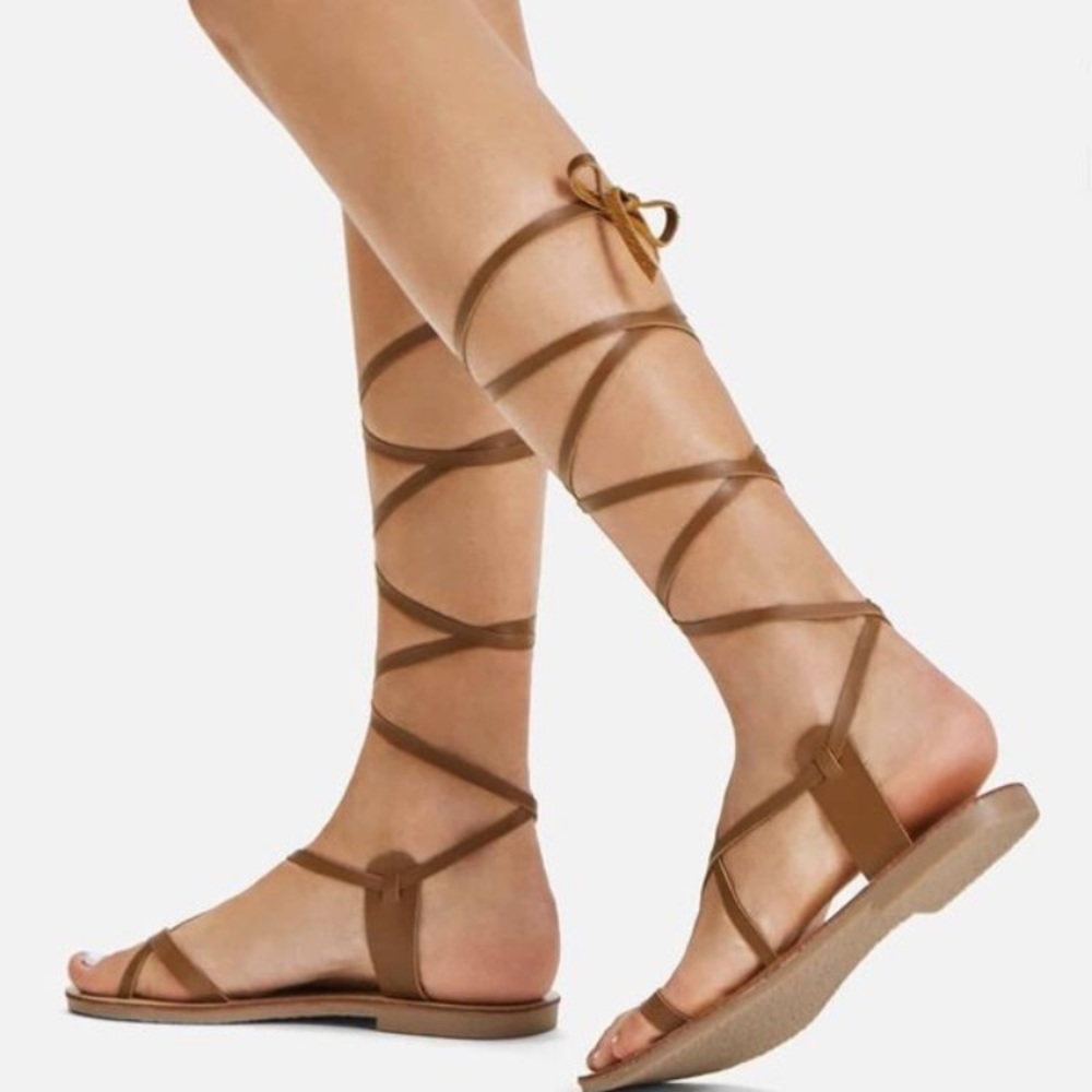 Toe Ring Gladiator Lace Up Sandles